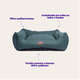 Cama Meau Quadrada Conforto Verde