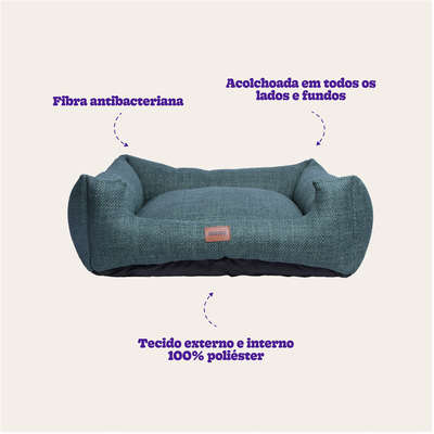 Cama Meau Quadrada Conforto Verde