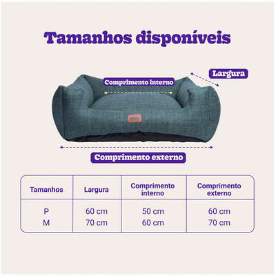 Cama Meau Quadrada Conforto Verde