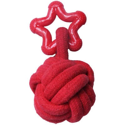 Brinquedo Bola com Mordedor Kroco Vermelho para Cães