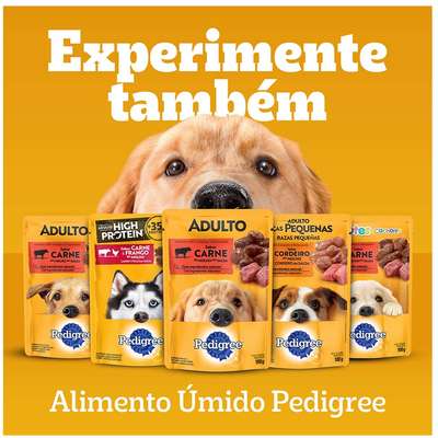 Ração Seca Pedigree Carne, Frango e Cereais para Cães Filhotes