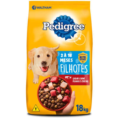 Ração Seca Pedigree para Cães Filhotes Raças Médias e Grandes