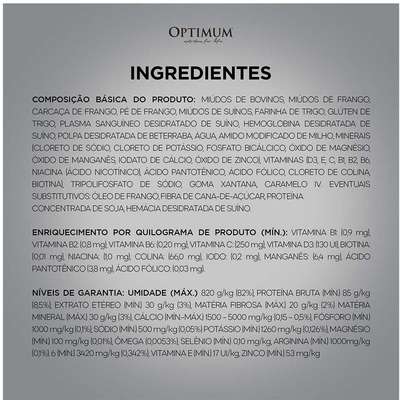 Ração Úmida Optimum Sachê para Cães Adultos Sabor Carne