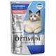 Ração Úmida Optimum Sachê para Gatos Adultos Castrados Sabor Salmão