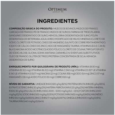 Ração Úmida Optimum Sachê para Gatos Adultos Sabor Carne