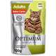 Ração Úmida Optimum Sachê para Gatos Adultos Sabor Carne