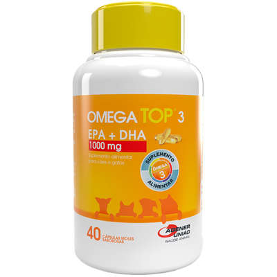 Suplemento Agener Ômega Top 3 com 40 Capsulas