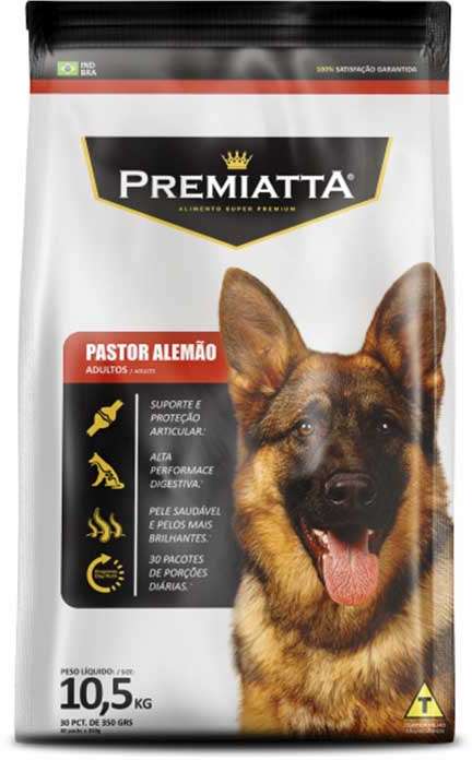 Ração Premiatta Pastor Alemão - 10,5Kg