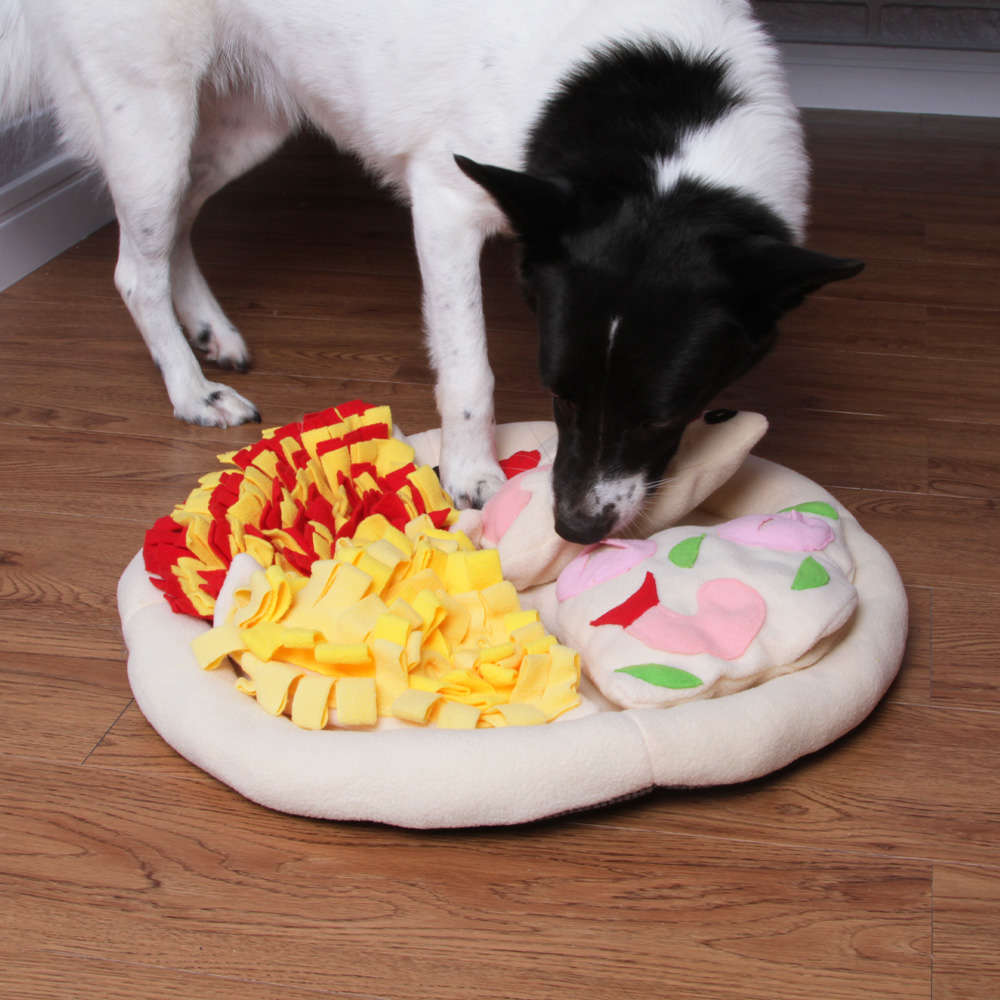 Brinquedo Tapete Interativo Kroco Pizza para Cães e Gatos - Tam. G