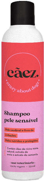 Shampoo Cãez Pele Sensível para Cães e Gatos - 250 mL