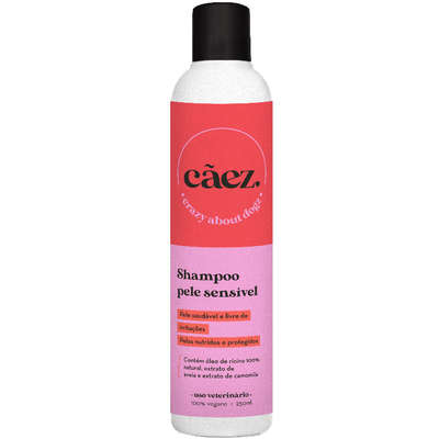Shampoo Cãez Pele Sensível para Cães e Gatos