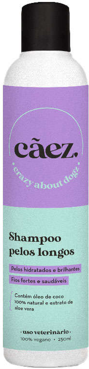 Shampoo Cãez Pelos Longos para Cães e Gatos - 250 mL