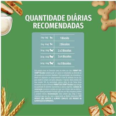 Biscoito Dog Chow para Cães Filhotes Sabor Frango e Leite