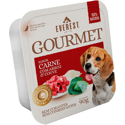 Ração Úmida Everest Gourmet Carne com Arroz e Couve para Cães