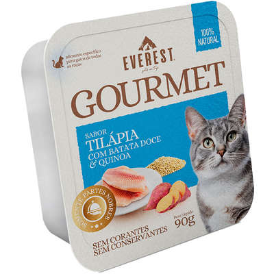 Ração Úmida Everest Gourmet Tilápia com Batata Doce e Quinoa para Gatos