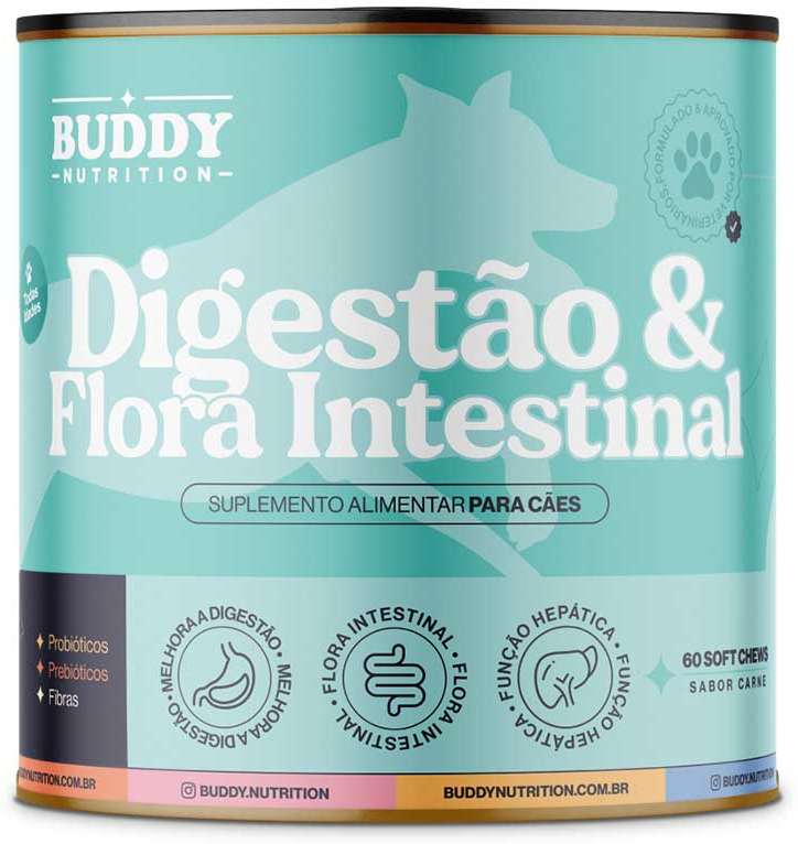 Suplemento Alimentar Buddy Nutrition Digestão & Flora Intestinal para Cães - 168 g
