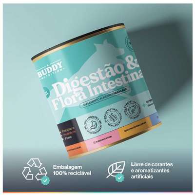 Suplemento Alimentar Buddy Nutrition Digestão & Flora Intestinal para Cães