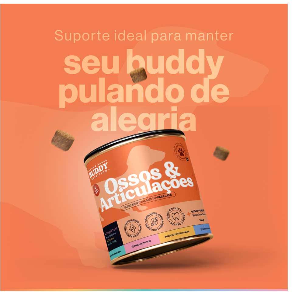Suplemento Alimentar Buddy Nutrition Ossos & Articulações para Cães - 168 g