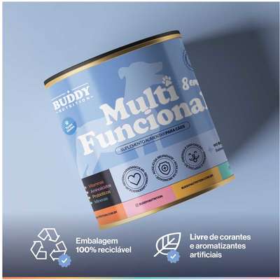 Suplemento Alimentar Buddy Nutrition Multifuncional 8 em 1 para Cães