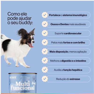 Suplemento Alimentar Buddy Nutrition Multifuncional 8 em 1 para Cães