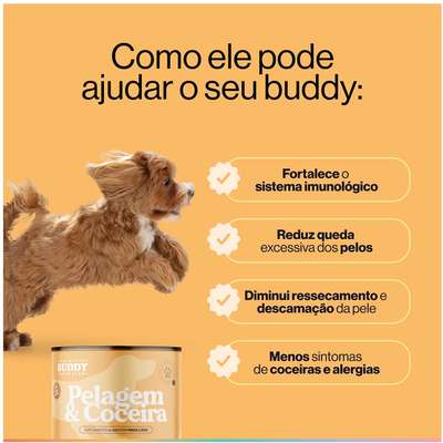 Suplemento Alimentar Buddy Nutrition Pelagem & Coceira para Cães