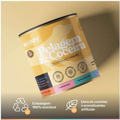 Suplemento Alimentar Buddy Nutrition Pelagem & Coceira para Cães