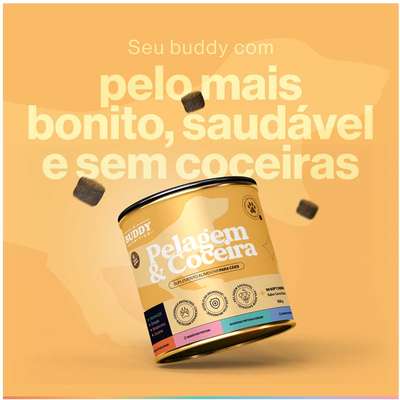 Suplemento Alimentar Buddy Nutrition Pelagem & Coceira para Cães