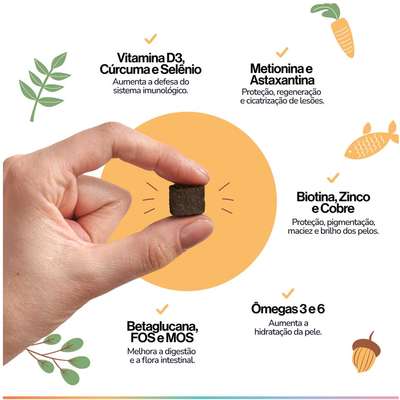 Suplemento Alimentar Buddy Nutrition Pelagem & Coceira para Cães