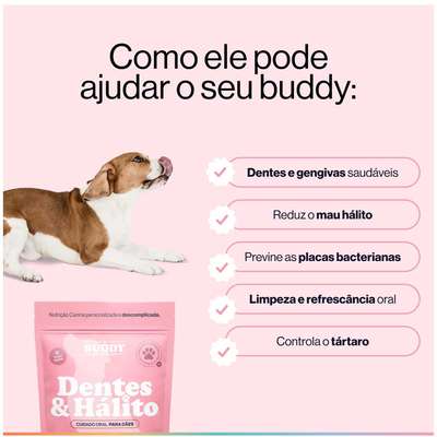 Suplemento Alimentar Buddy Nutrition Dentes & Hálito para Cães