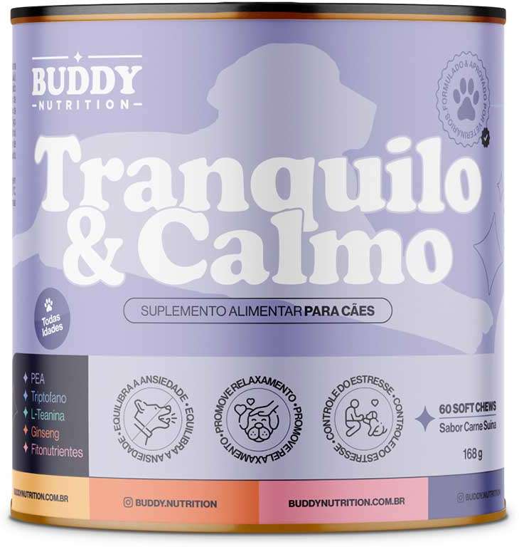 Suplemento Alimentar Buddy Nutrition Tranquilo & Calmo para Cães - 168 g
