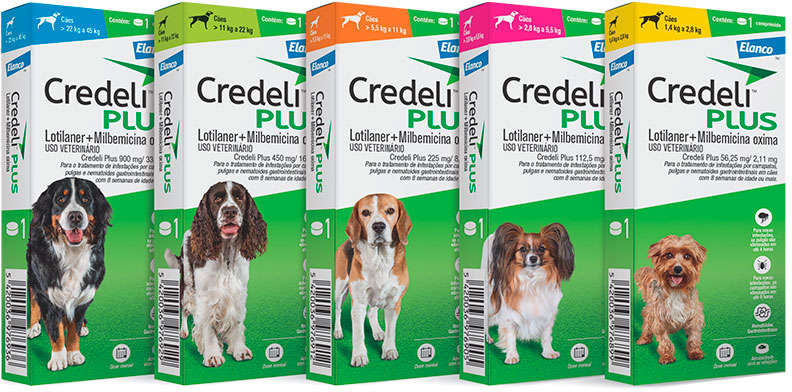 Antipulgas Credeli Plus 450 mg para Cães de 11 a 22Kg - 1 Comprimido
