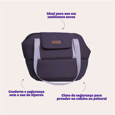 Bolsa de Transporte Meau Cinza