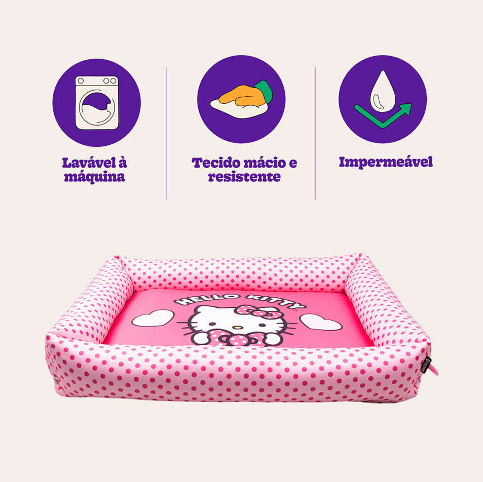 Cama Estampada FreeFaro Hello Kitty - Tam. P