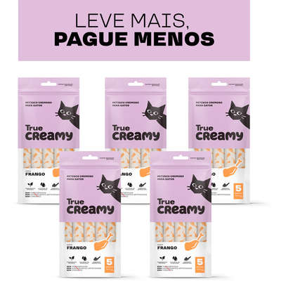 Petisco Cremoso True Creamy Sabor Frango para Gatos