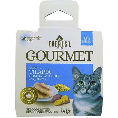 Ração Úmida Everest Gourmet Tilápia com Batata Doce e Quinoa para Gatos
