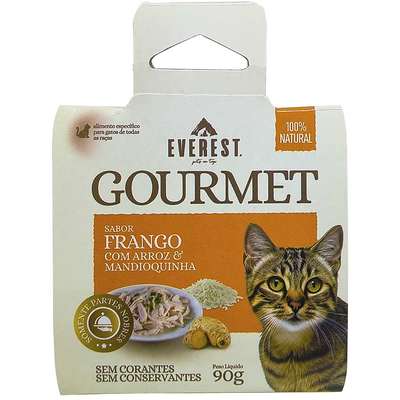 Ração Úmida Everest Gourmet Frango com Arroz e Mandioquinha para Gatos