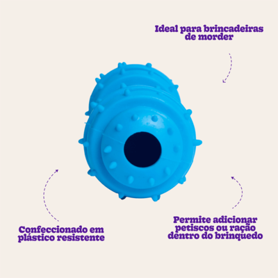 Mordedor Kroko Halteres Azul para Cães