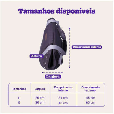 Bolsa de Transporte Meau Cinza
