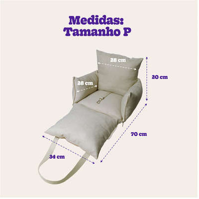 Bolsa de Transporte Maxi Conforto Meau Bege