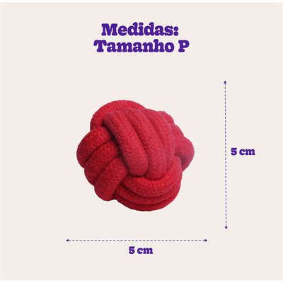 Bola de Corda Kroco Vermelha Tamanho