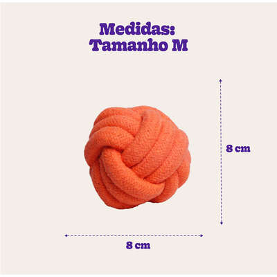 Bola de Corda Kroco Laranja Tamanho 