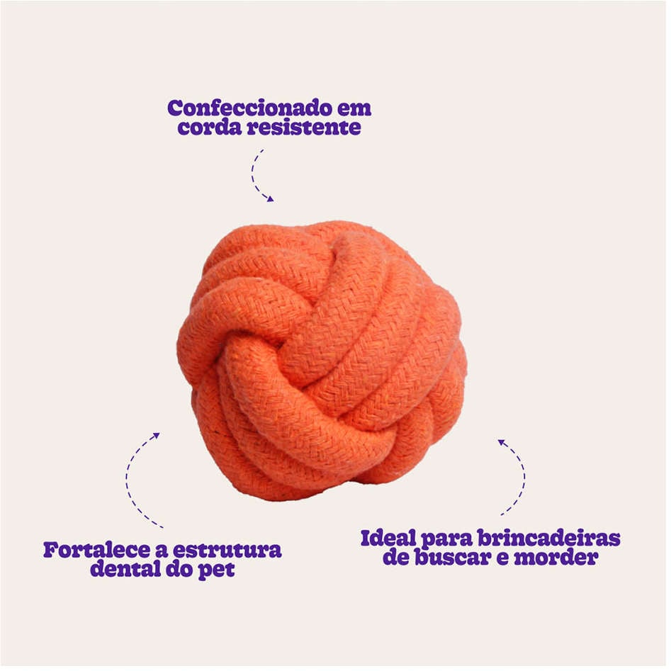Bola de Corda Kroco Laranja - Tam. M