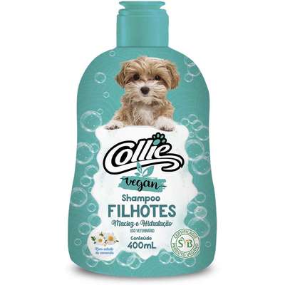 Shampoo Collie Vegan Maciez e Hidratação para Cães Filhotes