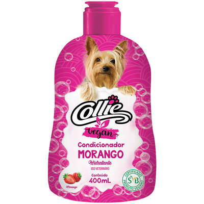 Condicionardor Collie Vegan Morango para Cães