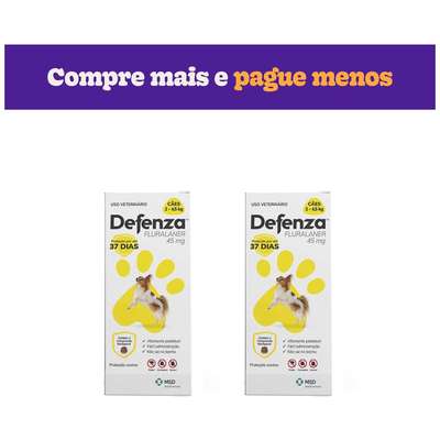 Antiparasitário MSD Defenza 45 mg para Cães
