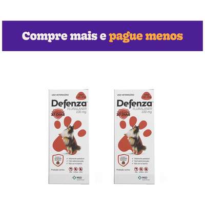 Antiparasitário MSD Defenza 100 mg para Cães