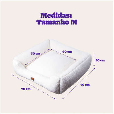 Cama Meau Quadrada Conforto Alpaca - Tam. M