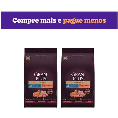 Ração Seca GranPlus Gourmet Salmão & Frango para Gatos Castrados