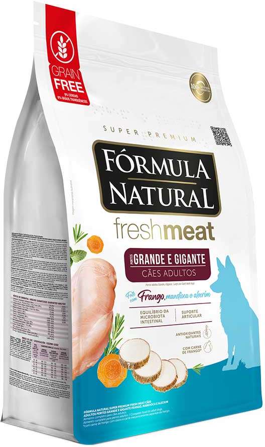 Ração Seca Fórmula Natural Fresh Meat Cães Adultos Raças Grandes e Gigantes - 12Kg