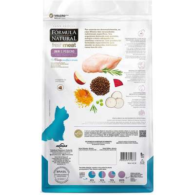 Ração Seca Fórmula Natural Fresh Meat Cães Filhotes Raças Mini e Pequena